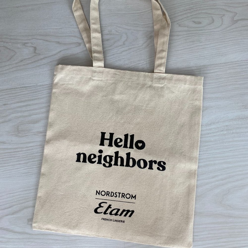 Brand New Nordstrom Dust Bag Beige Hand Bag Canvas Handbag Canvas Great Travel